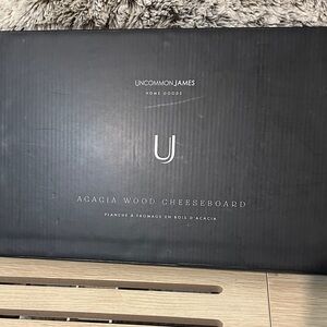 Uncommon James Black Acacia Wood Cheeseboard